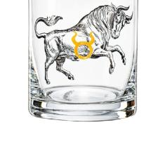 Copo wisk em cristal Bohemia Zodiac Touro 280ml