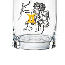 Copo wisk em cristal Bohemia Zodiac G�meos 280ml
