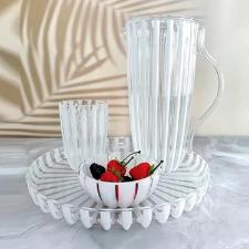 Jarra com tampa em bio pl�stico Guzzini Dolcevita P�rola 1,7 litro