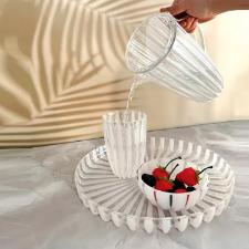 Jarra com tampa em bio pl�stico Guzzini Dolcevita P�rola 1,7 litro