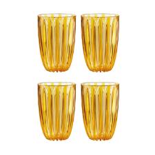 Jogo de copos em bio pl�stico Guzzini Dolcevita 4 pe�as 400ml �mbar