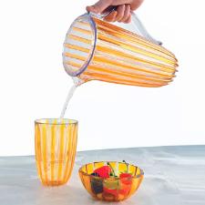 Jogo de copos em bio pl�stico Guzzini Dolcevita 4 pe�as 400ml �mbar