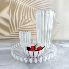 Bandeja redonda para servir em bio pl�stico Guzzini Dolcevita 31x3,5cm p�rola