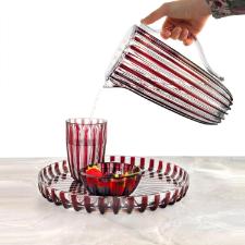 Bandeja redonda para servir em bio pl�stico Guzzini Dolcevita 31x3,5cm ametista