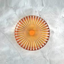 Bandeja redonda para servir em bio pl�stico Guzzini Dolcevita 31x3,5cm �mbar