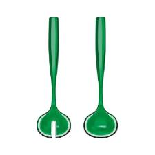 Jogo de talheres para salada em bio pl�stico Guzzini Dolcevita 28cm esmeralda