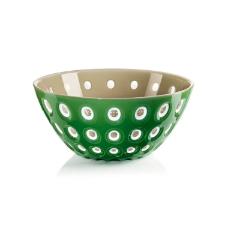 Saladeira bowl em acr�lico Guzzini Le Murrine 20cm verde musgo com areia