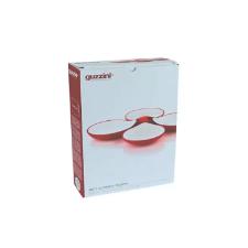 Jogo de petisqueiras em acr�lico Guzzini Every Day 2 pe�as branca com cinza c�u