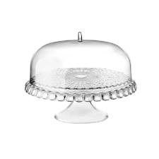 Prato para bolo com p� em pl�stico SMMA Guzzini Tiffany 36x28cm