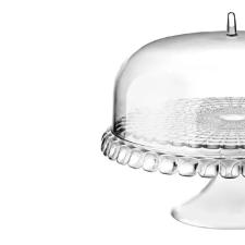 Prato para bolo com p� em pl�stico SMMA Guzzini Tiffany 36x28cm