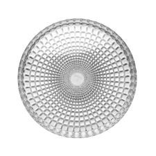Bandeja para servir redonda em SMMA Guzzini Tiffany 35,6x4cm incolor