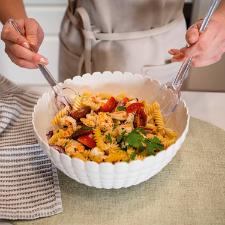 Par de talheres para salada em acr�lico Guzzini Happy Hour 2 pe�as 20cm incolor