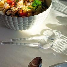 Par de talheres para salada em acr�lico Guzzini Happy Hour 2 pe�as 20cm incolor
