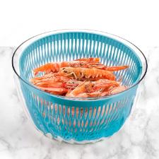 Centr�fuga para salada Guzzini Spin&Store 4 litros azul fosco