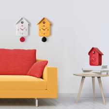 Rel�gio com p�ndulo Guzzini Home QQ Cuco branco