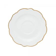 Jogo de x�caras de ch� de porcelana Wolff Maldivas 6 pe�as 180ml filete dourado