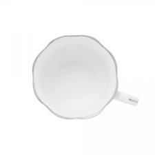 Jogo de x�caras de ch� de porcelana Wolff Maldivas 6 pe�as 180ml filete prata