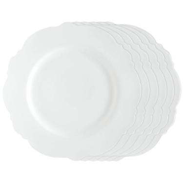 Jogo de pratos raso de porcelana Wolff Maldivas 6 pe�as 28cm