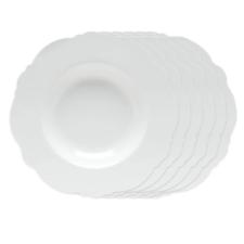 Jogo de pratos fundo de porcelana Wolff Maldivas 6 pe�as 23cm