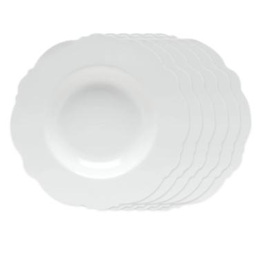 Jogo de pratos fundo de porcelana Wolff Maldivas 6 pe�as 23cm