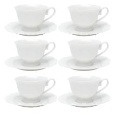 Jogo de x�caras de ch� de porcelana Wolff Maldivas 6 pe�as 180ml