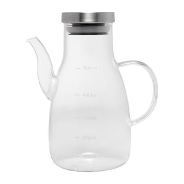Galheteiro de Vidro borosilicato com tampa de Metal Wolff Bold 500ml