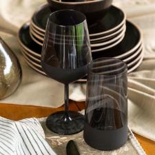 Copo em vidro Copa&Cia Duo 540ml preto