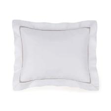 Almofada em algod�o Trussardi Frezzano Cetim 1000 Fios 30x40cm branco e legno