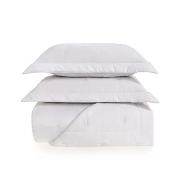 Colcha com Porta-Travesseiro Queen 250X270cm 600 fios Trussardi Rizzi Branco