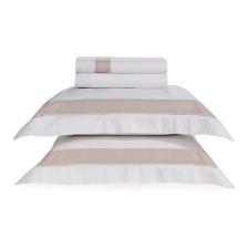 Jogo de Cama Queen Trussardi Rivus em Linho e Algod�o Branco e Natural: Tradi��o e Luxo para o seu Quarto