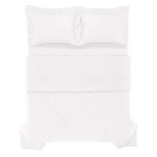 Edredom Trussardi Grasso cetim 300 Fios queen 250x270cm branco