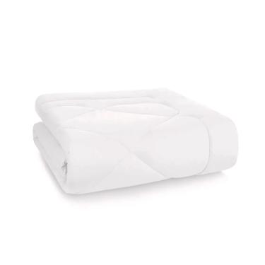 Edredom Trussardi Grasso cetim 300 Fios solteiro 180x270cm branco