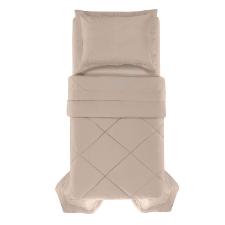 Edredom Trussardi Grasso cetim 300 Fios solteiro 180x270cm nocciola