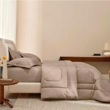 Edredom Trussardi Grasso cetim 300 Fios solteiro 180x270cm nocciola