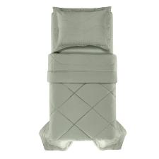 Edredom Trussardi Grasso cetim 300 Fios solteiro 180x270cm pistacchio