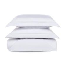 Colcha com porta-travesseiro Trussardi Vincenzo em algod�o 260X280cm queen branco