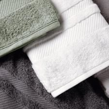 Jogo de Banho Gigante 5 Pe�as 100% Algod�o Trussardi Lorenzi 86x150cm Pistacchio e Gelo