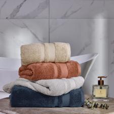 Jogo de Banho Gigante 5 Pe�as 100% Algod�o Trussardi Lorenzi 86x150cm Nocciola e Rosatti