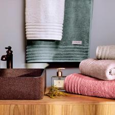 Toalha banh�o Trussardi Imperiale em algod�o 86x150cm pe�nia