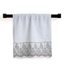 Toalha de Lavabo 100% algod�o Trussardi Raffinato Branco