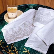 Jogo Lavabo e Rosto 100% algod�o Trussardi Raffinato Branco