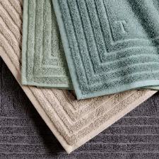 Toalha de piso Trussardi Linee em algod�o 48x80cm boschi