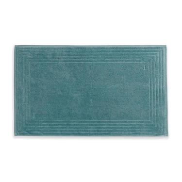 Toalha de piso Trussardi Linee em algod�o 48x80cm azul mare