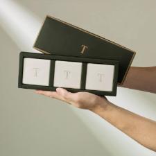 Jogo 03 Sabonetes em Barra Trussardi La Luce Originale Calabria 100g