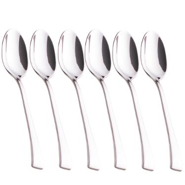 Jogo de colheres para ch� em a�o inox Wolff Berna 6 pe�as 71538