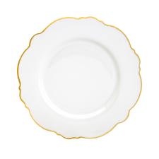 Jogo de jantar em porcelana Wolff Maldivas 42 pe�as filete ouro 18179