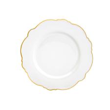 Jogo de jantar em porcelana Wolff Maldivas 42 pe�as filete ouro 18179