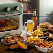 Fritadeira Air Fryer Ariete 4632 Vintage verde porta transparente 1400w 16 litros 220 volts