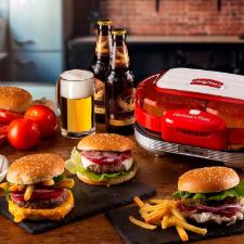 Grill Sanduicheira Burger Ariete 205 Retr� Party Time vermelha 1200w 220 volts
