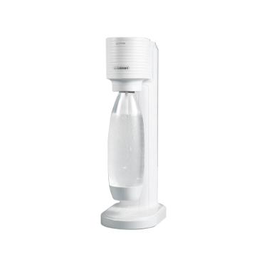 M�quina para gaseificar �gua em pl�stico Sodastream Gaia branca com cilindro e garrafa de 1 litro